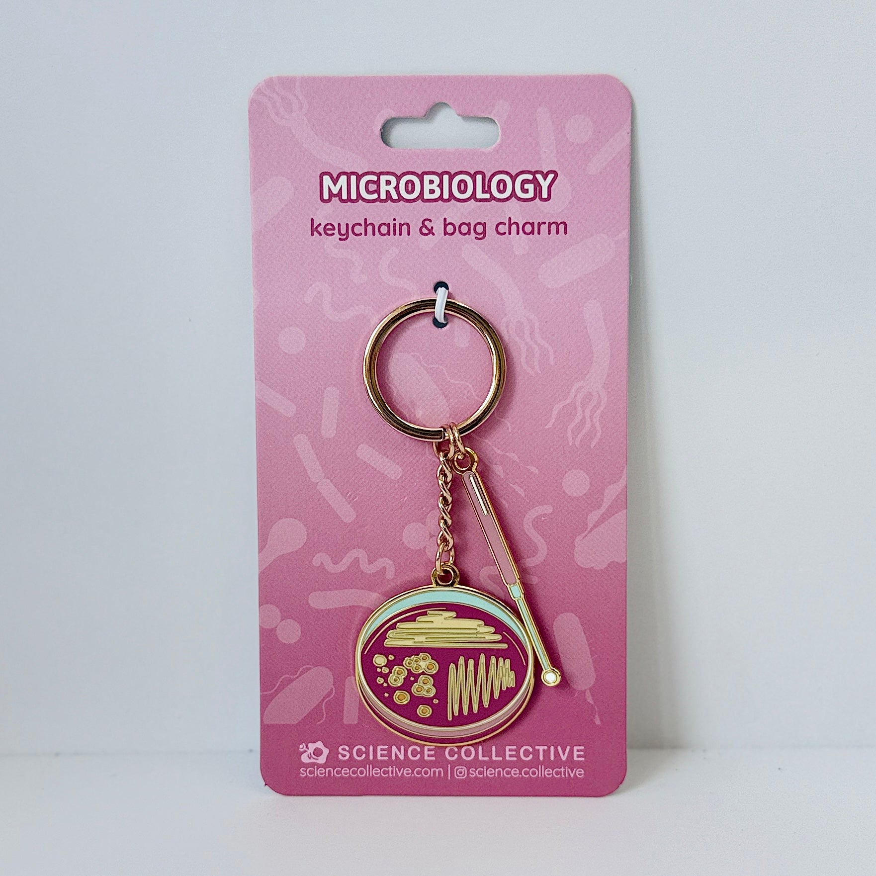 Petri Dish Keychain