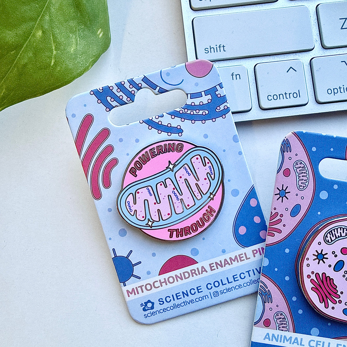 Mitochondria Enamel Pin