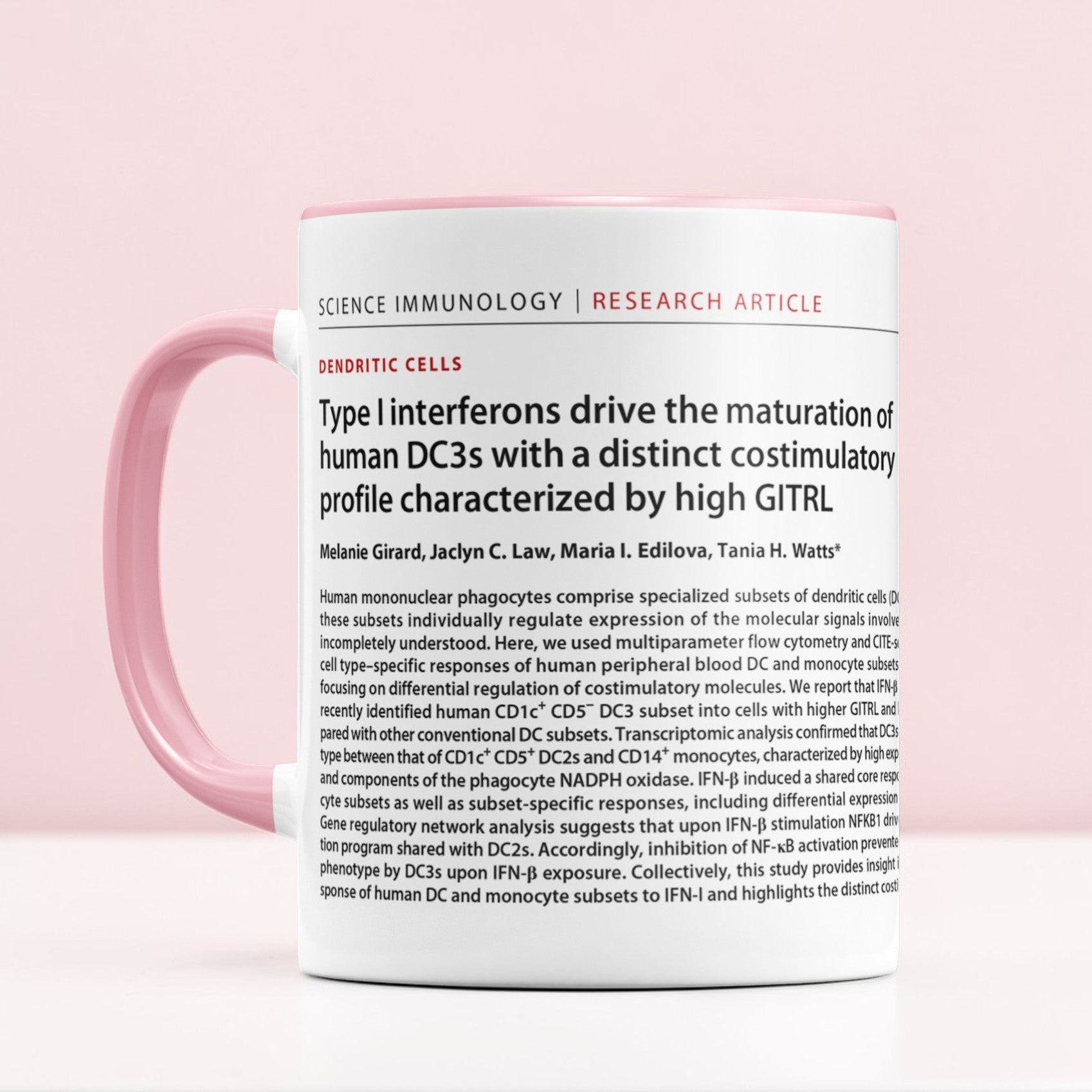 Scientific Publication Mug in Pink