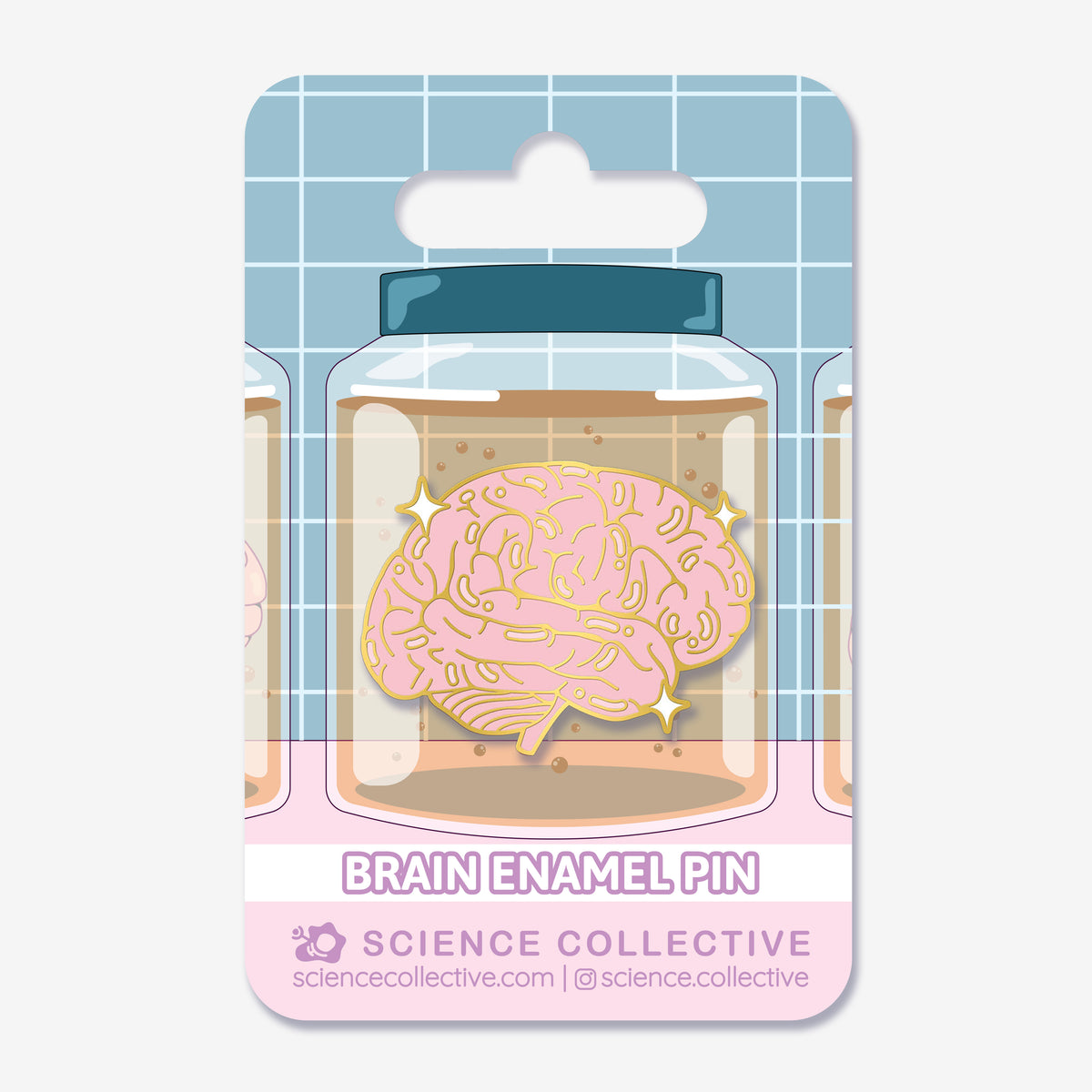 Brain Enamel Pin | Neuroscience Gifts from Science Collective