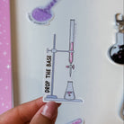Titration Chemistry Sticker with the phrase drop the base