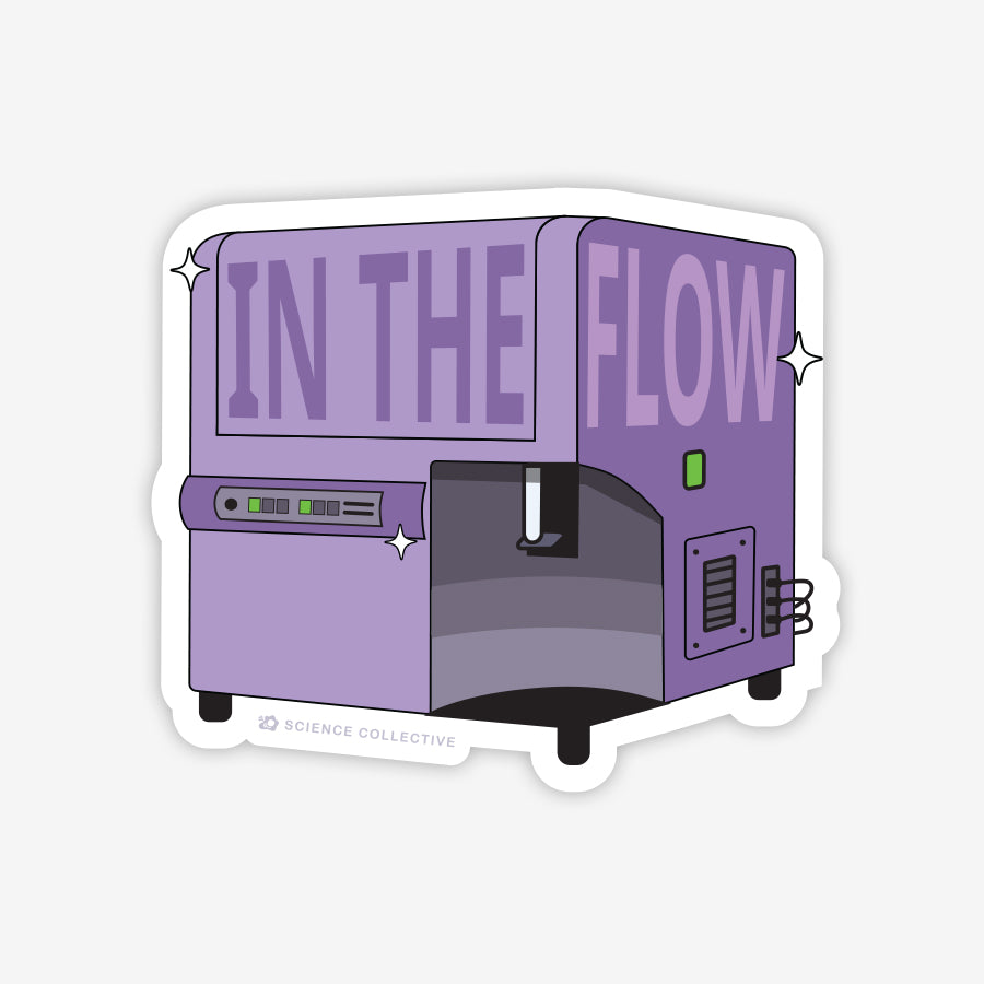 Immunology Stickers - Flow Cytometer | Science Collective