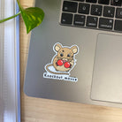Knockout mouse vinyl sticker from Science Collective