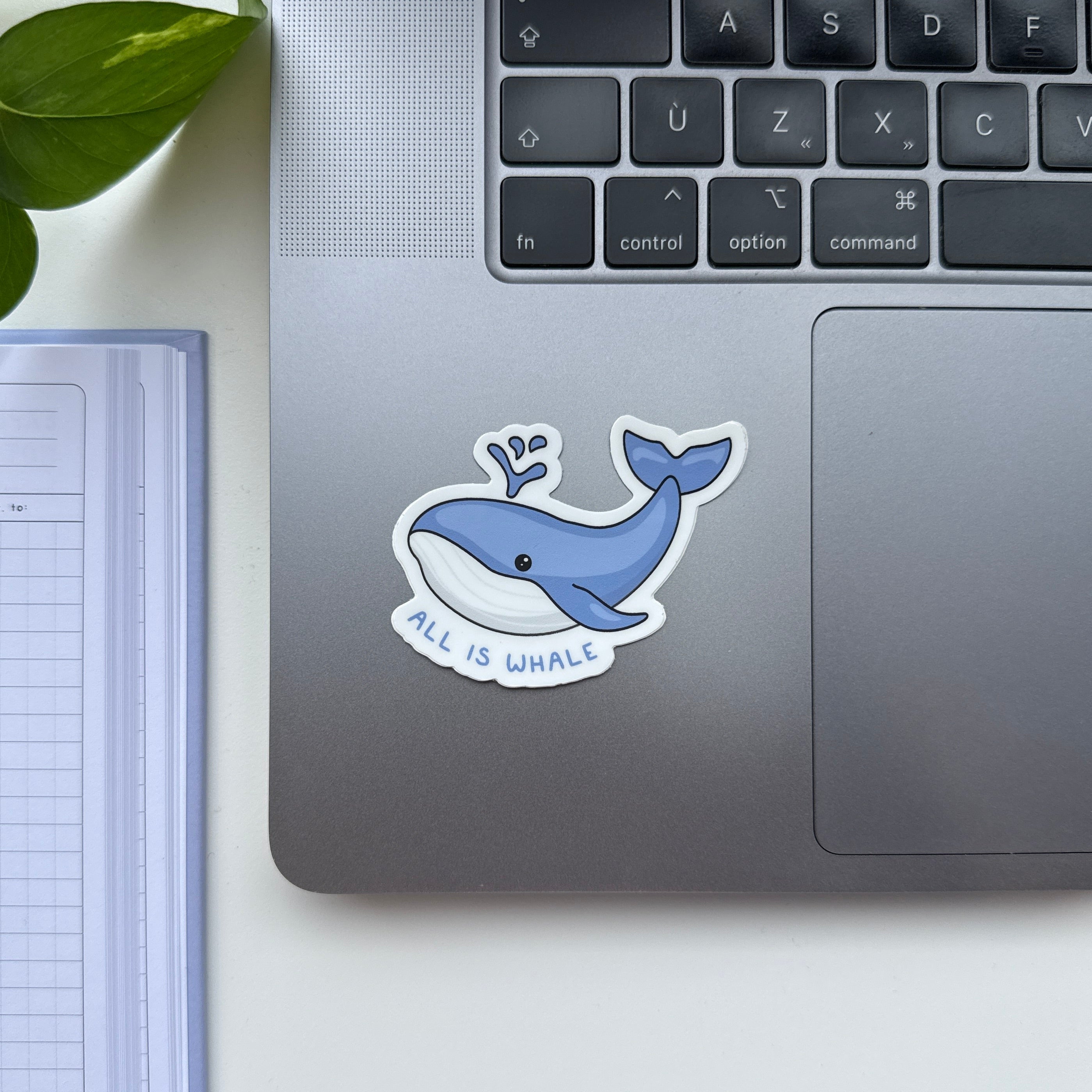 All is whale marine biology sticker