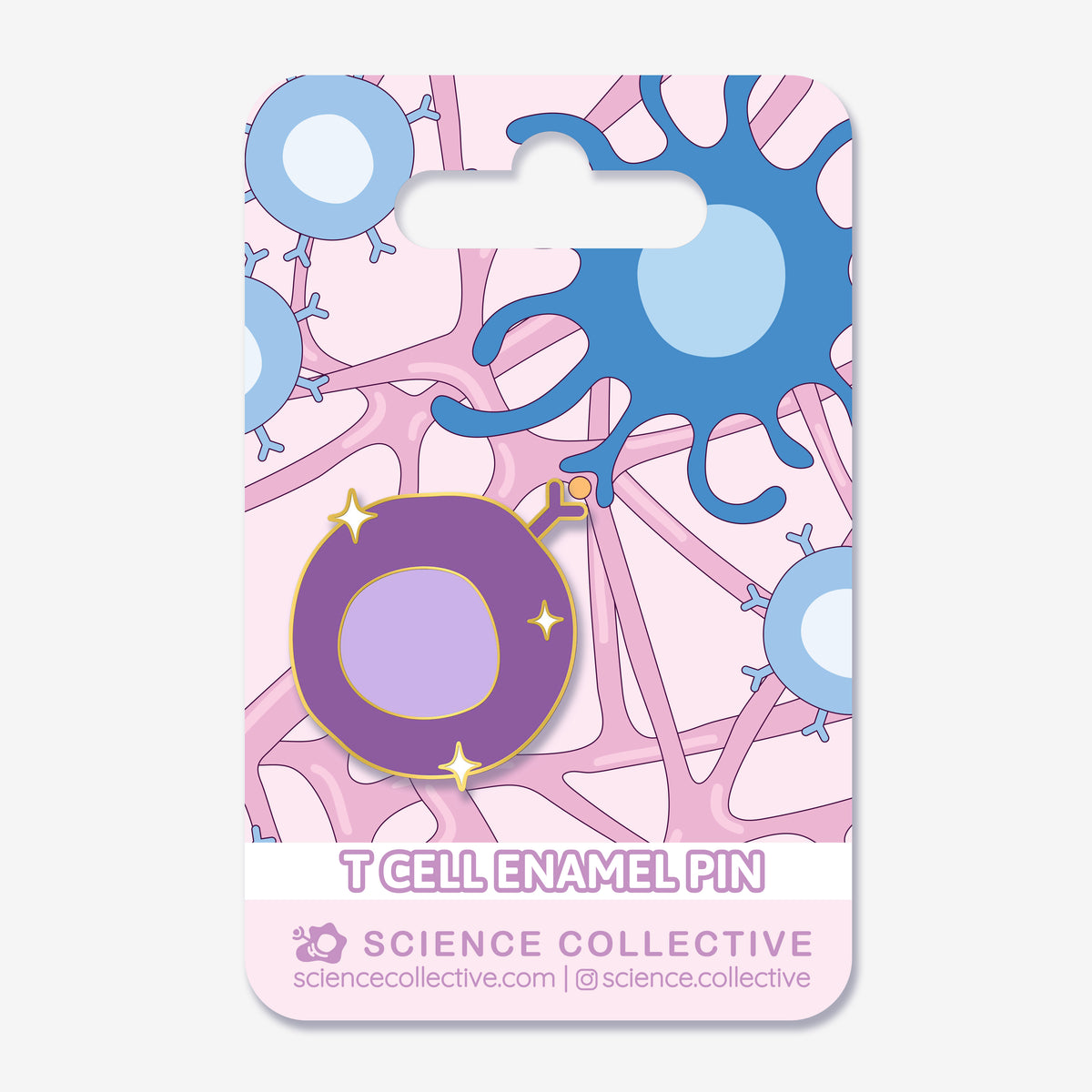 T cell Enamel Pin | Immunology Gifts from Science Collective